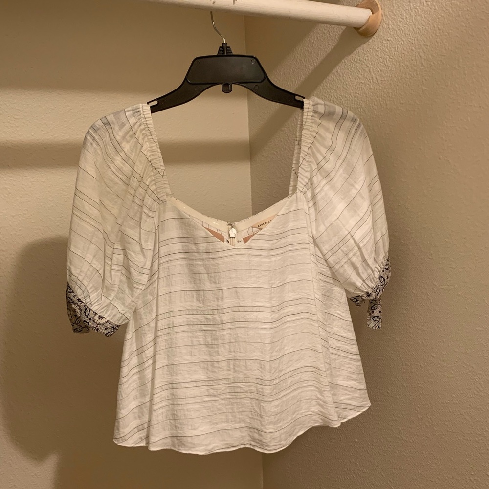 Rebecca Taylor silk baby doll top